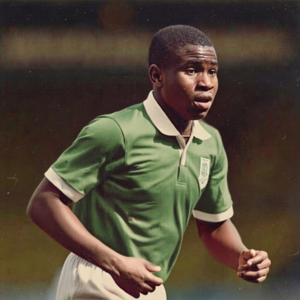 Throwback to when Nigeria played India.

India has never conceded and were winning games with 100 goal margin.

On match day, They used Juju for us and we conceded 99 goals. 

dying mins, the ball change to lion, everyone ran away.

Lookman stayed and took the shot and we scored.