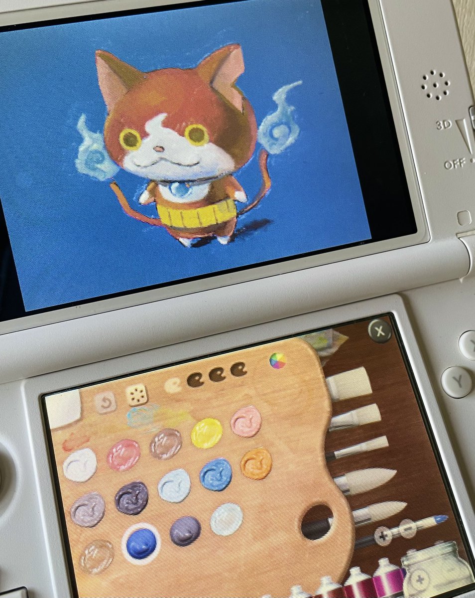 3DSで油絵描いてる
