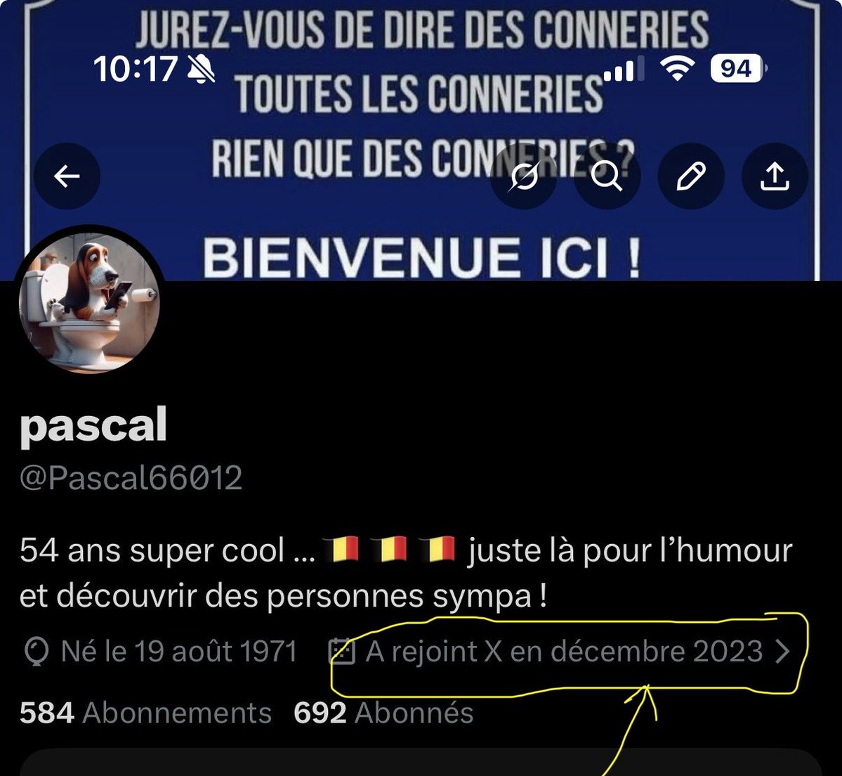 Pascal66012's tweet image. On clique là et on a des surprises sur la provenance des comptes ‘X’ 😏😜