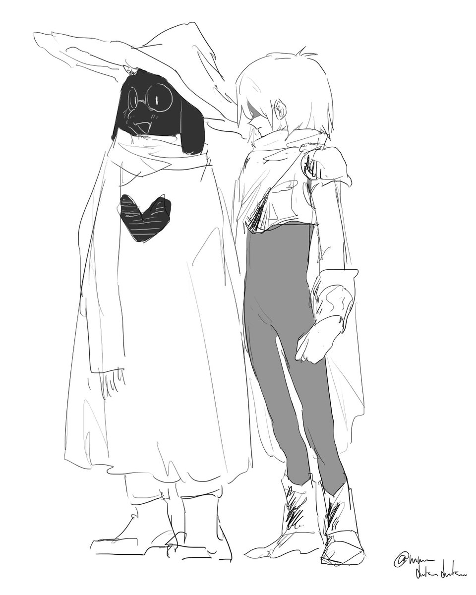 らくがき 🍏、🧣