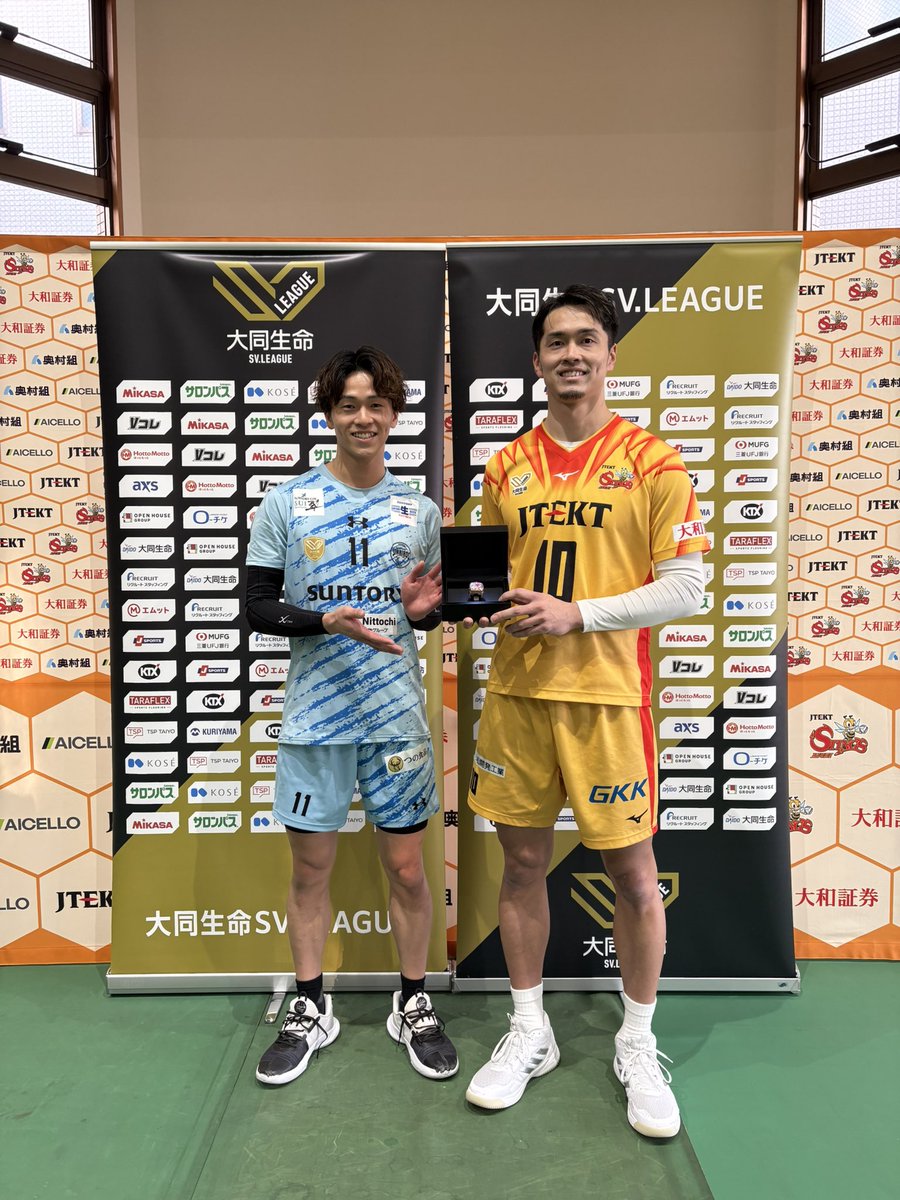 サントリーサンバーズ大阪 シークレットマグネット 藤中選手 2点セット サントリーサンバーズ大阪がL藤中颯志との契約更新を発表