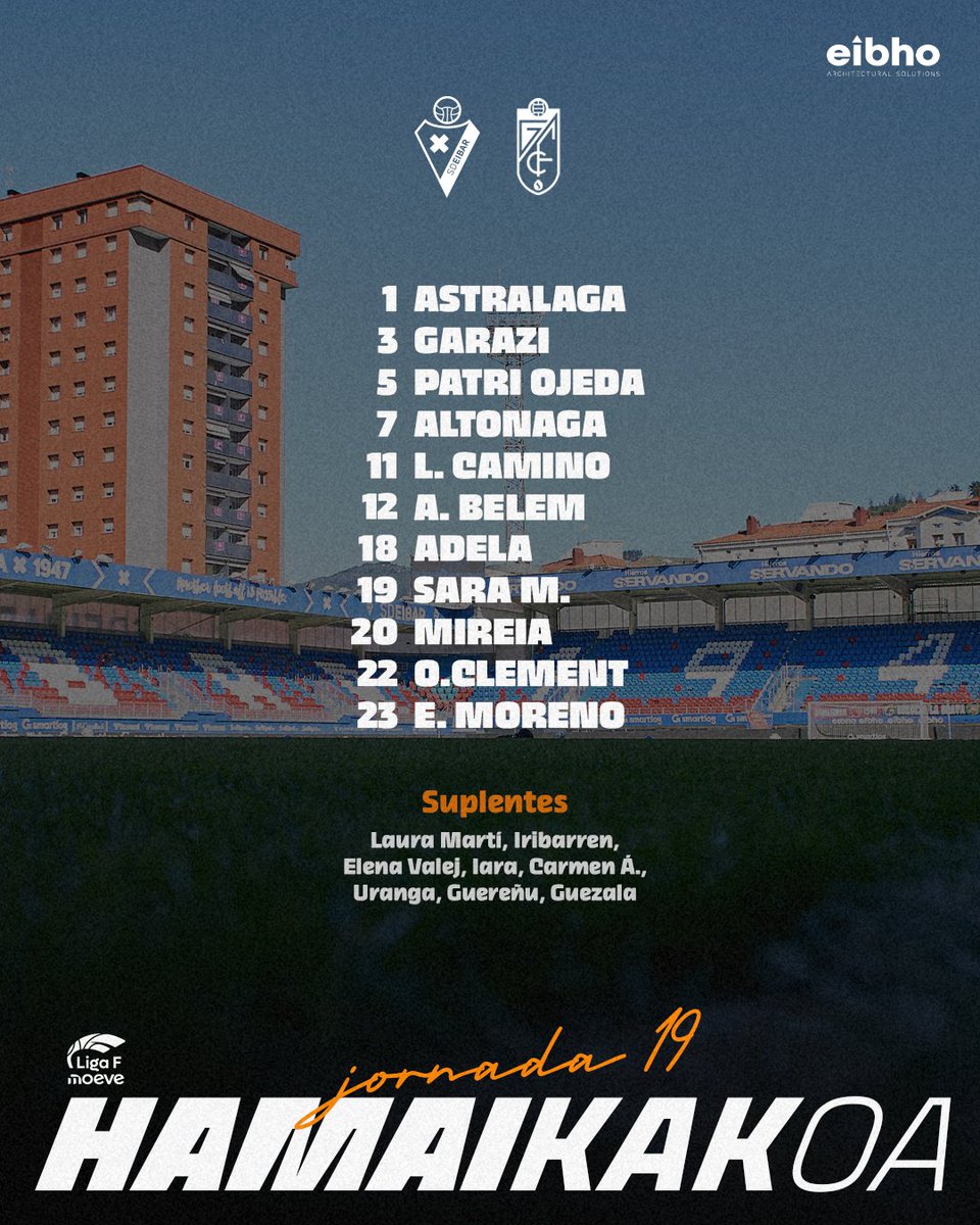 𝐇𝐀𝐌𝐀𝐈𝐊𝐀𝐊𝐎𝐀 · 𝐀𝐋𝐈𝐍𝐄𝐀𝐂𝐈𝐎́𝐍

#EibarFem | #BetiArmaginak ⚔️