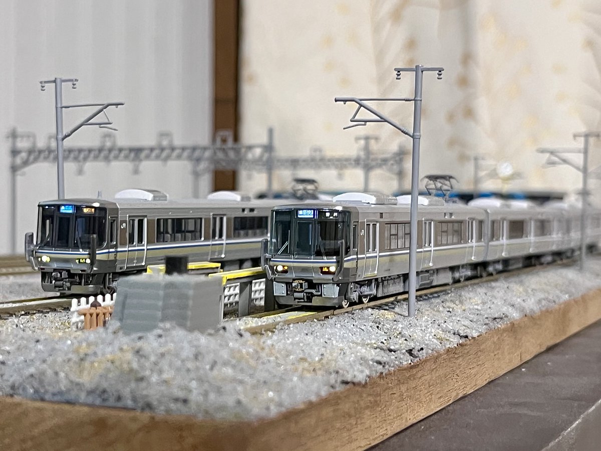 596 1/64 3台 まとめ売り 223系2000番台V15編成仕様の併結相手変更しました！223系1000番台W3
