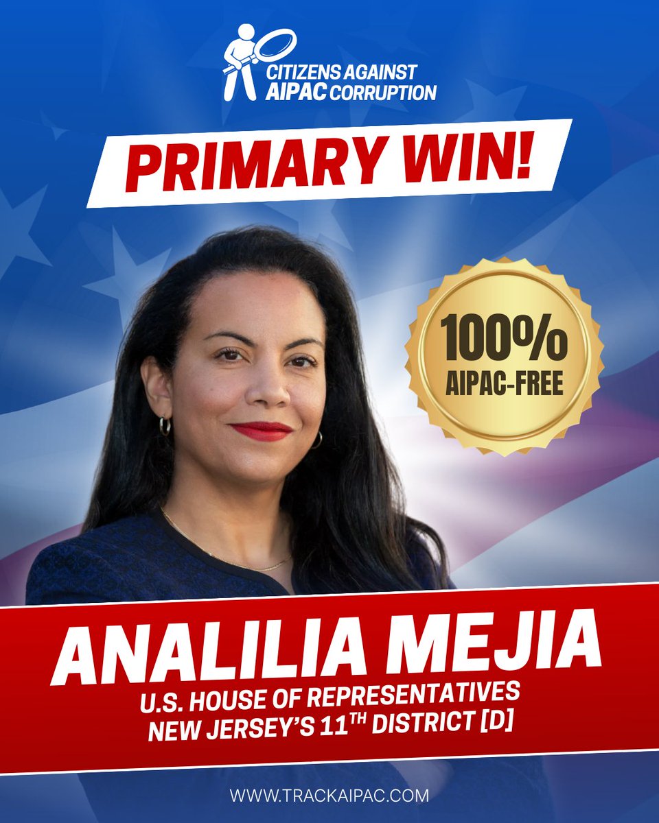She said Israel committing a Genocide, AIPAC spent 10s of millions against her and yet she still won thus this is making Israel and Zionists shake in fear