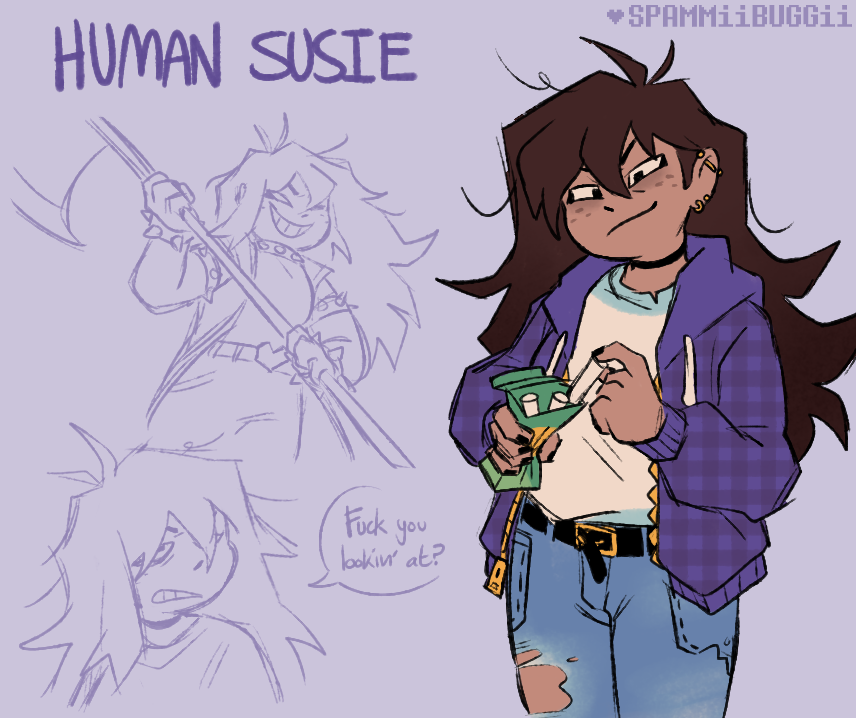 my take on human susie, and honestly i still like it

🗓️ 2022 #deltarune #deltarunefanart