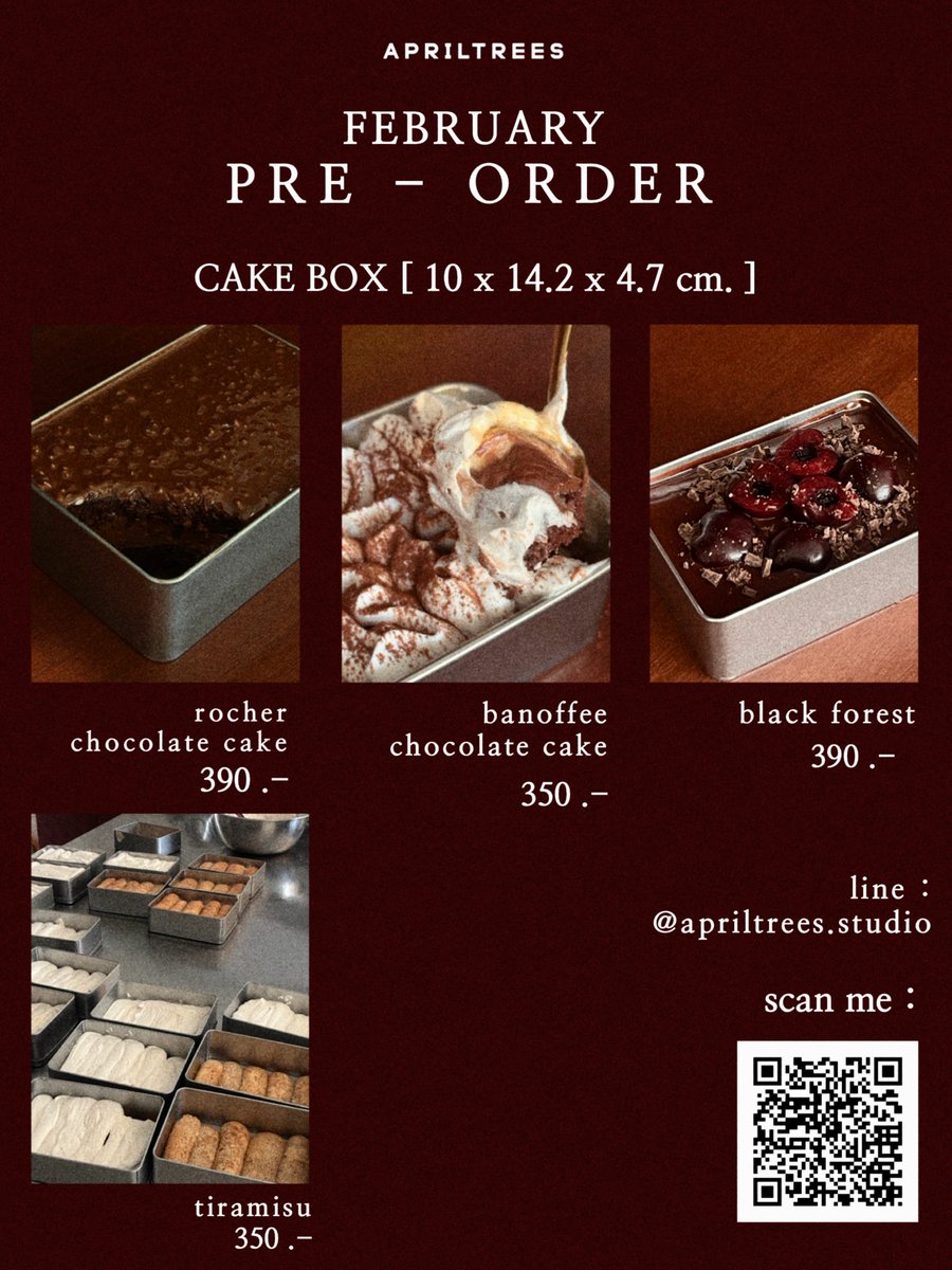 kristqiao's tweet image. PRE-ORDER 
FEBRUARY 

สำหรับเดือนแห่งความรักแบบนี้ ใครที่กำลังมองหาของขวัญ สำหรับวันวาเลนไทน์ เค้กแบบกล่อง และแบบถ้วย กลับมาแล้วนะครับ สามารถเลือกที่สะดวกรับ จะมารับเองที่สตูดิโอ เรียกไรเดอร์มารับ หรือถ้าเป็นต่างจังหวัด ก็สามารถส่ง แบบรถควบคุมอุณหภูมิได้ด้วย…