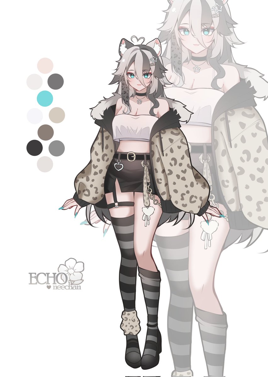 Outfit skeb for bibichu on VGen 🩶

#VGenComm