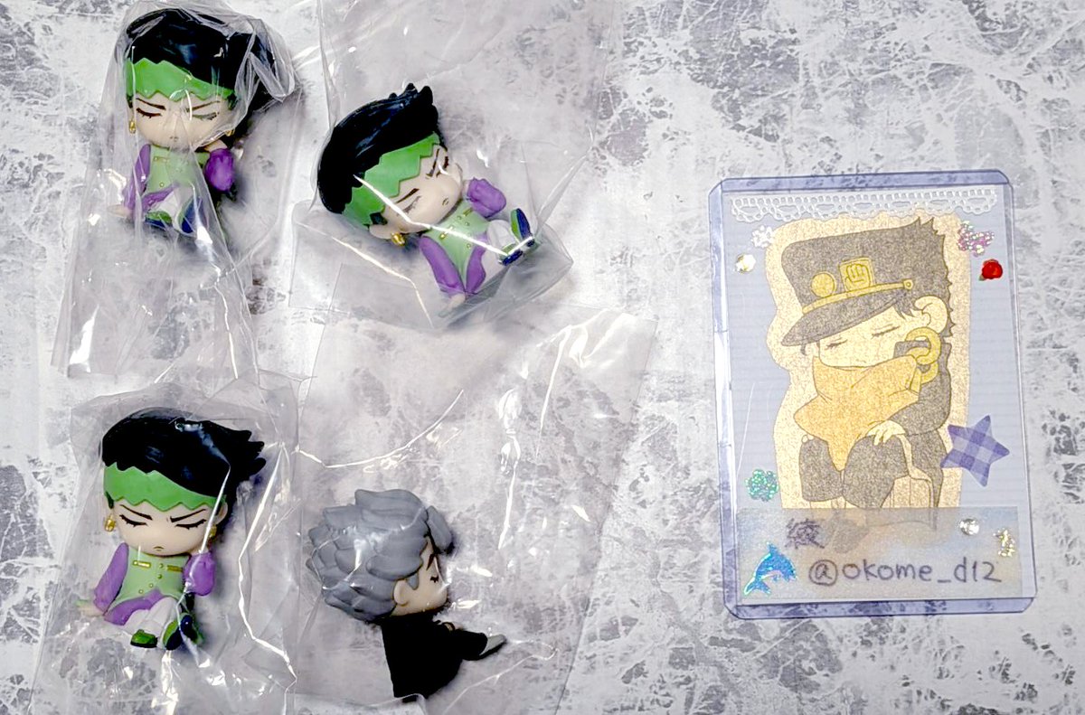 交換 】ガチャ 肩ズン Fig. ジョジョ 4部 ▽譲 岸辺露伴、広瀬康一