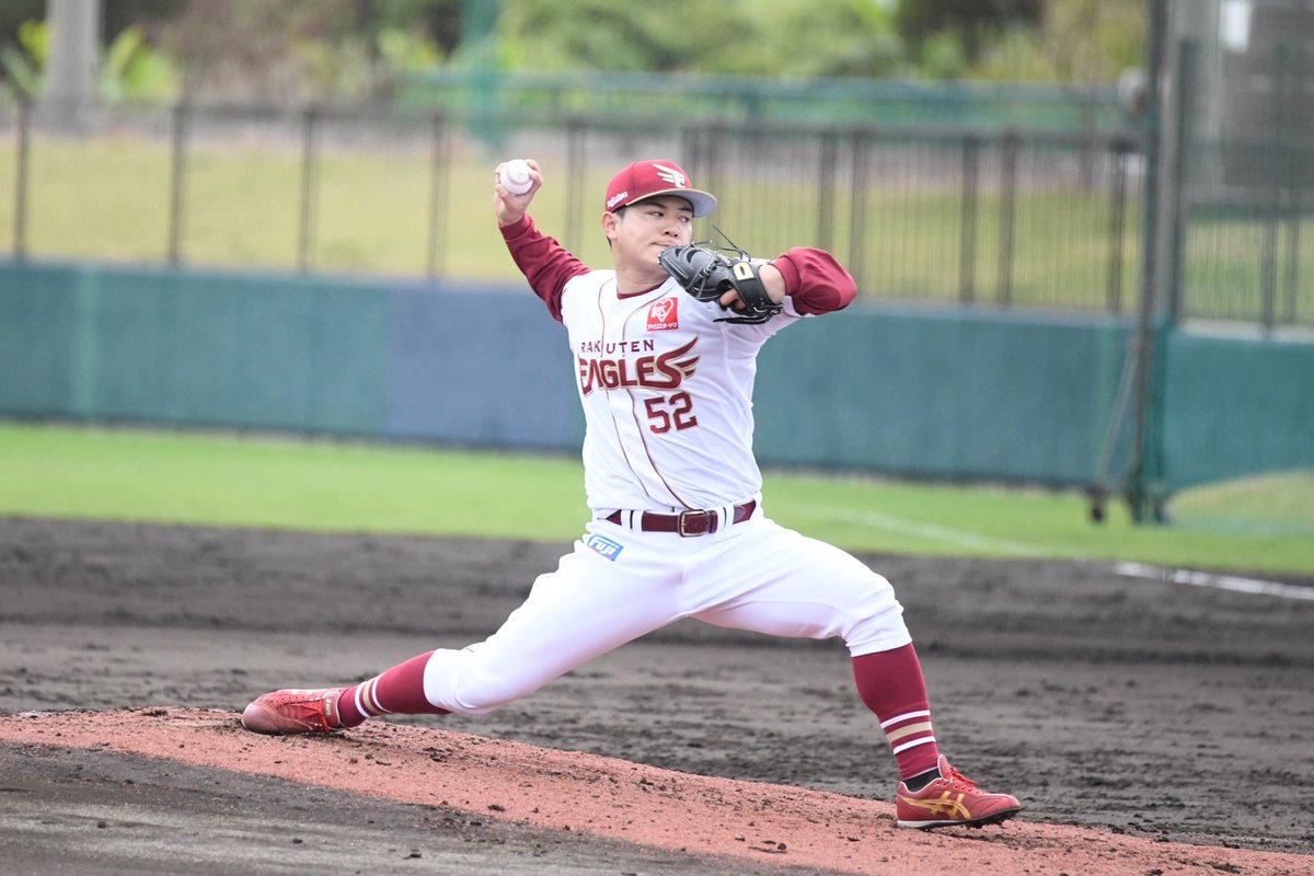 2026.2.7LIVE BPでの津留﨑大成。良いストレート投げていました。1軍