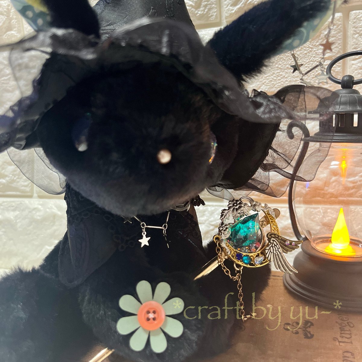 魔法使いちゃん、てづバに連れて行く子最後の1匹は黒うさちゃんです