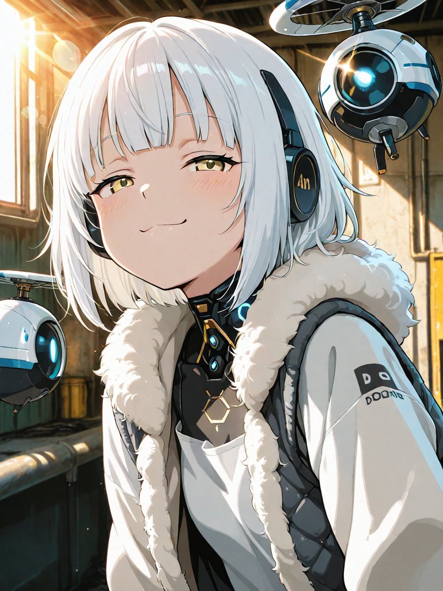 MechParasiteAI's tweet image. #vacations #記念日 #AIイラスト 
「おはよう！……って、まだ眠そうね？今日は建国記念日でお休みだよぉ。ナニする〜？このまま私と一緒に、お昼まで二度寝しちゃう？それとも、ドローンたちと朝の散歩にでも出かけるかしら。贅沢な一日の始まりね。」
"Good morning! ...Wait, you still look