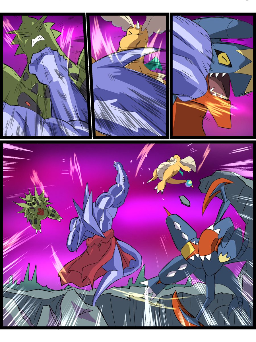 メガガブリアス&amp;メガカイリュー&amp;メガバンギラスVS伝説の超メガスターミー　#ポケモンZA #ブロリー