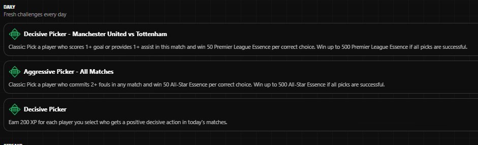 Poor set of missions today.  Nothing to win clues for crafting.  Surely we should have these, they cost <a href="/Sorare/">Sorare</a> nothing to give away.

C'mon <a href="/ni2las/">Nicolas Julia</a> give us a chance to win the clues, makes the weekend games more exciting for the users