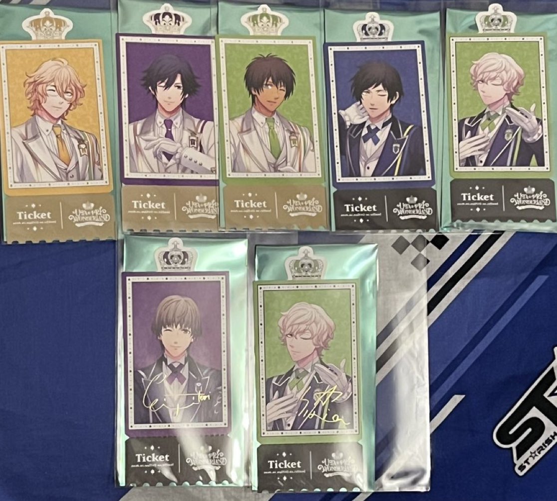交換 うたプリ ワンダーランド WL 15th 物販 特典 譲 箔押しサイン