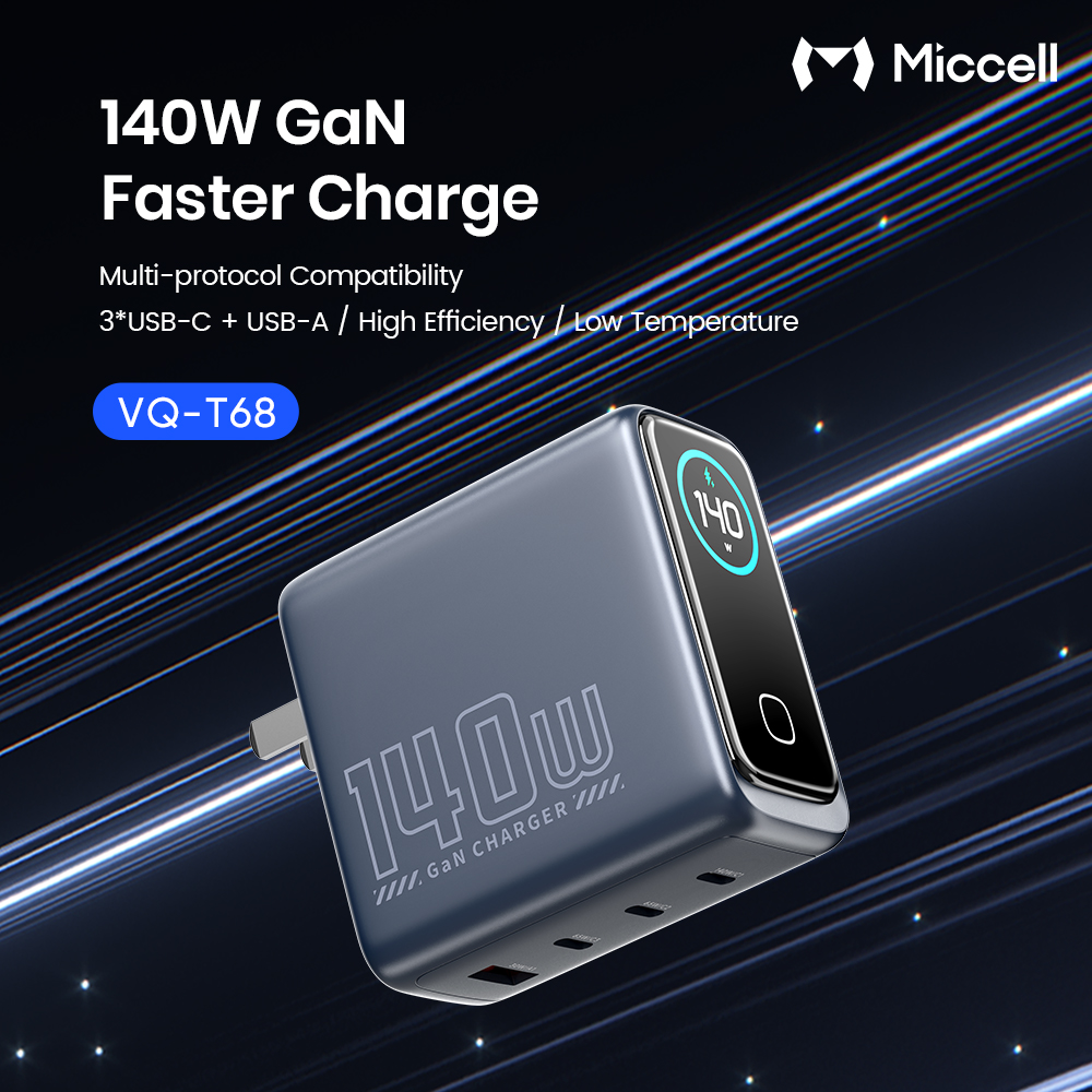 Miccelltech's tweet image. 💡Latest Innovation: T68 140W #LaptopCharger with #TFTScreen

✅Elegant, Compact, Powerful
✅Ultra-High #140W Fast Charging
✅Advanced TFT Color Display
✅4-Port Multi-Device Charging
✅Smart #Power Distribution
✅Comprehensive Safety Protection

Interested? Contact #Miccelll now