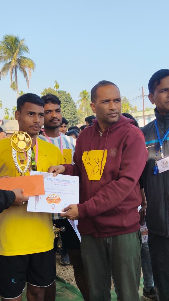 Today morning, glad to participate in the Marathon Running Competition organized by Biraj Rising Association at Katigorah LAC. I wholeheartedly support their initiative to promote fitness, discipline, and a healthy lifestyle through such events.

<a href="/himantabiswa/">Himanta Biswa Sarma</a>