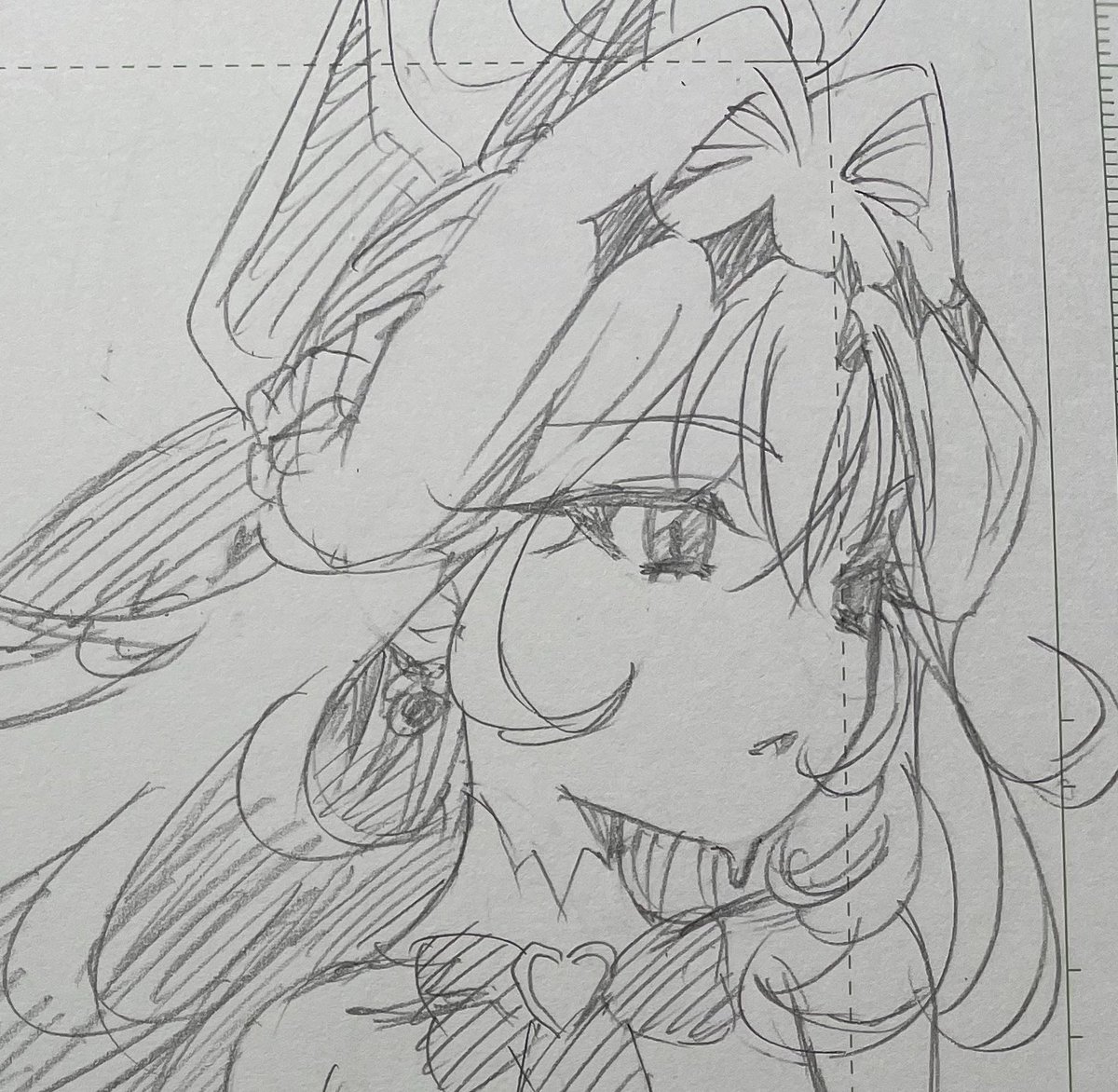 最近の休憩時間の落描き。 