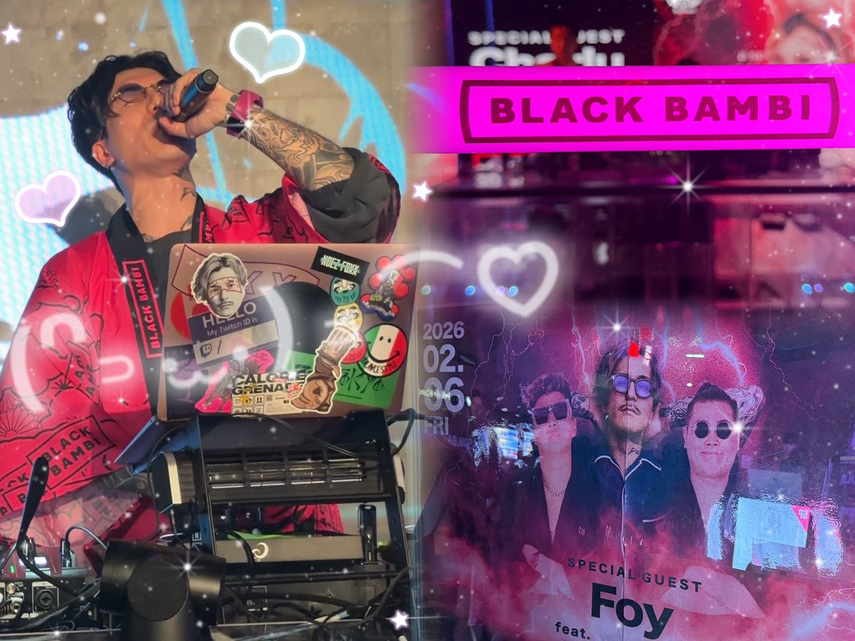 __fff724_'s tweet photo. 2026.2/6❤︎BLACK BAMBI🎧💜年明け1発目☝🏻とても大事だから(笑)行ってきた💓💗久々の耐久＋寒さで疲れたけど楽しかった😭解散ライブの次だったからかソロもいいけどまたいつメンで連番したいって気持ちすぎたし😿✨最後は2026もよろってなった🤜🏻こちらこそ🤛🏻💜🩵🎶 https://t.co/EFQAmpj1hh
