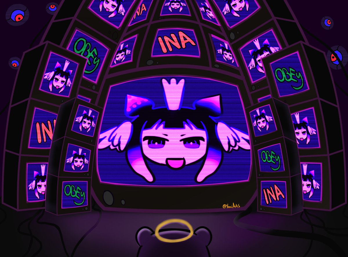 Finally had time to finish this piece I've been working on. 

Friendly reminder......Obey! :D

INA INA INA
INA INA 🐙

Stream: TakoTakeover
#inArt #いなート