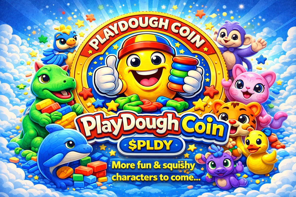 PlayDoughCoin's tweet photo. PlayDough Pets ?? .
Freshly launched and community-driven 🚀
PlayDough Coin is all about creativity, transparency, and organic growth.
Dev wallet is public, burns are announced, and the community shapes the future. 🧱🔥
#PlayDoughCoin #PLDY #Memecoin #CryptoCommunity https://t.co/LbRUgURmqf