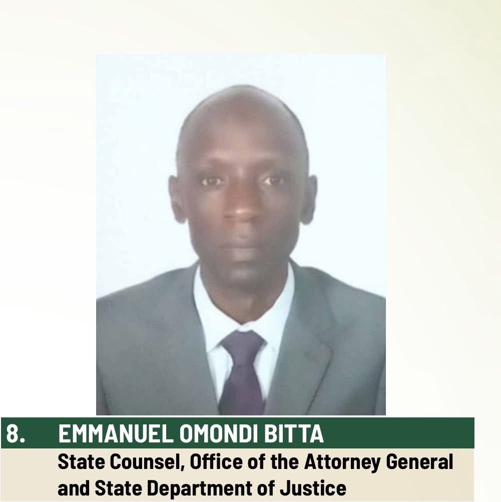 Emmanuel Omondi Bitta was born  mature in law, with no infancy in legal reasoning. I have battled him in Court time without number and can tell you without any fear of contradiction that he is solidly grounded. This one is deserving to be a Judge.
