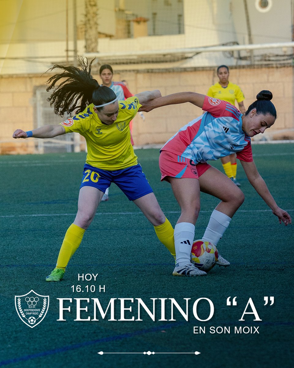 ⚽🔜 Hoy es #DíaDePartido para nuestro Femenino "A"! A seguir por el buen camino, Inde!

#VamosInde💛
