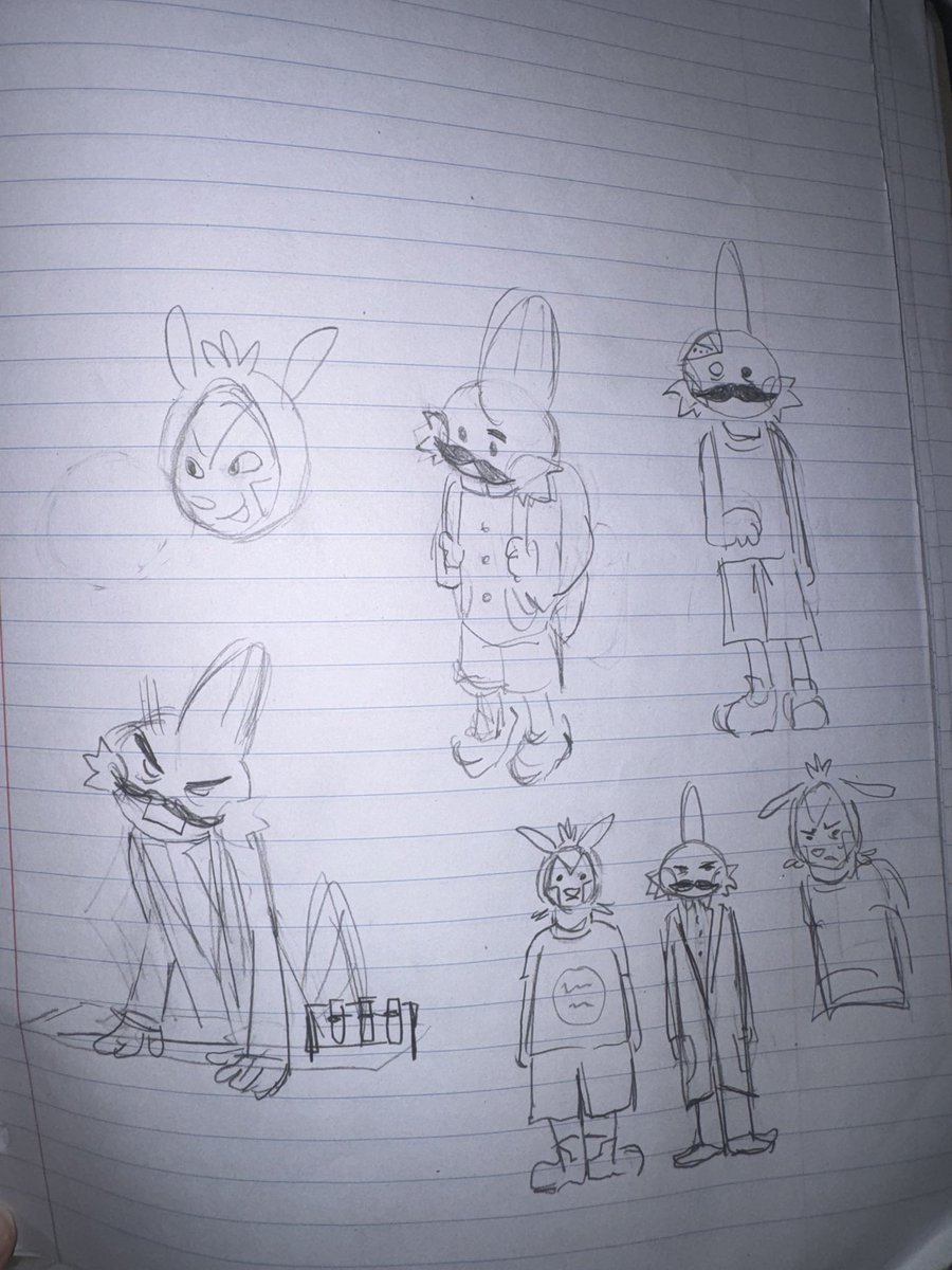 addlepine's tweet image. Old notebook drawings