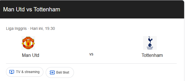 Today match EPL 

apakah king MU bakal memasak ayam hari ini ?