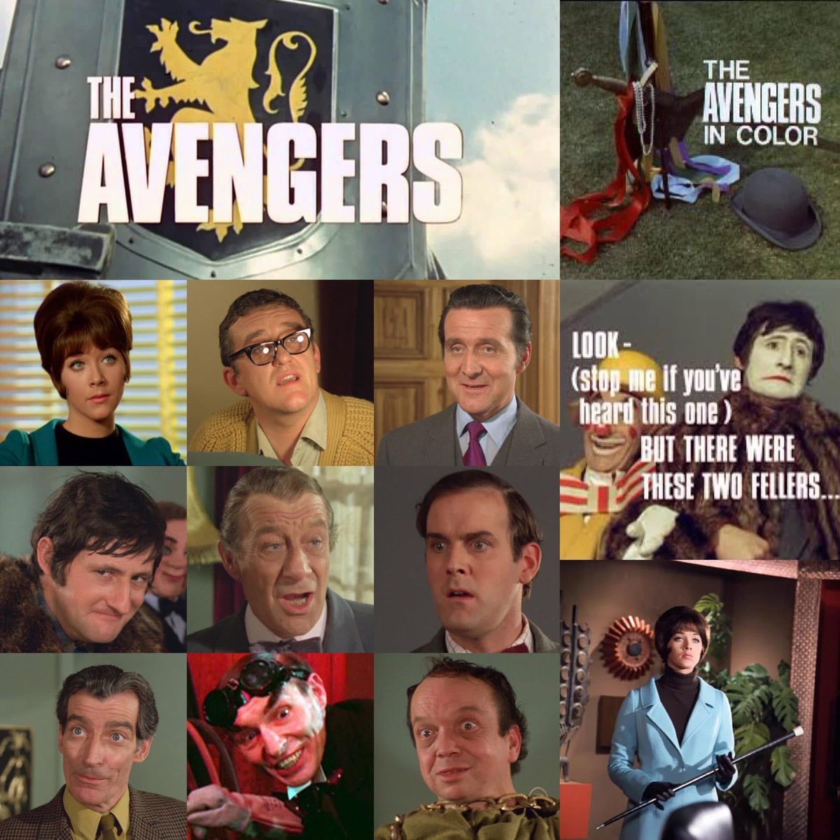 TimeLordDrew61's tweet photo. Watching one of my all time favourites from The Linda Thorson , Tara King era of The Avengers. LOOK (stop me if you heard this one) BUT THERE WERE THESE TWO FELLERS... A true Avengers classic. #TheAvengers #JohnSteed #PatrickMacnee #TaraKing #LindaThorson https://t.co/IhIWhOAwzO