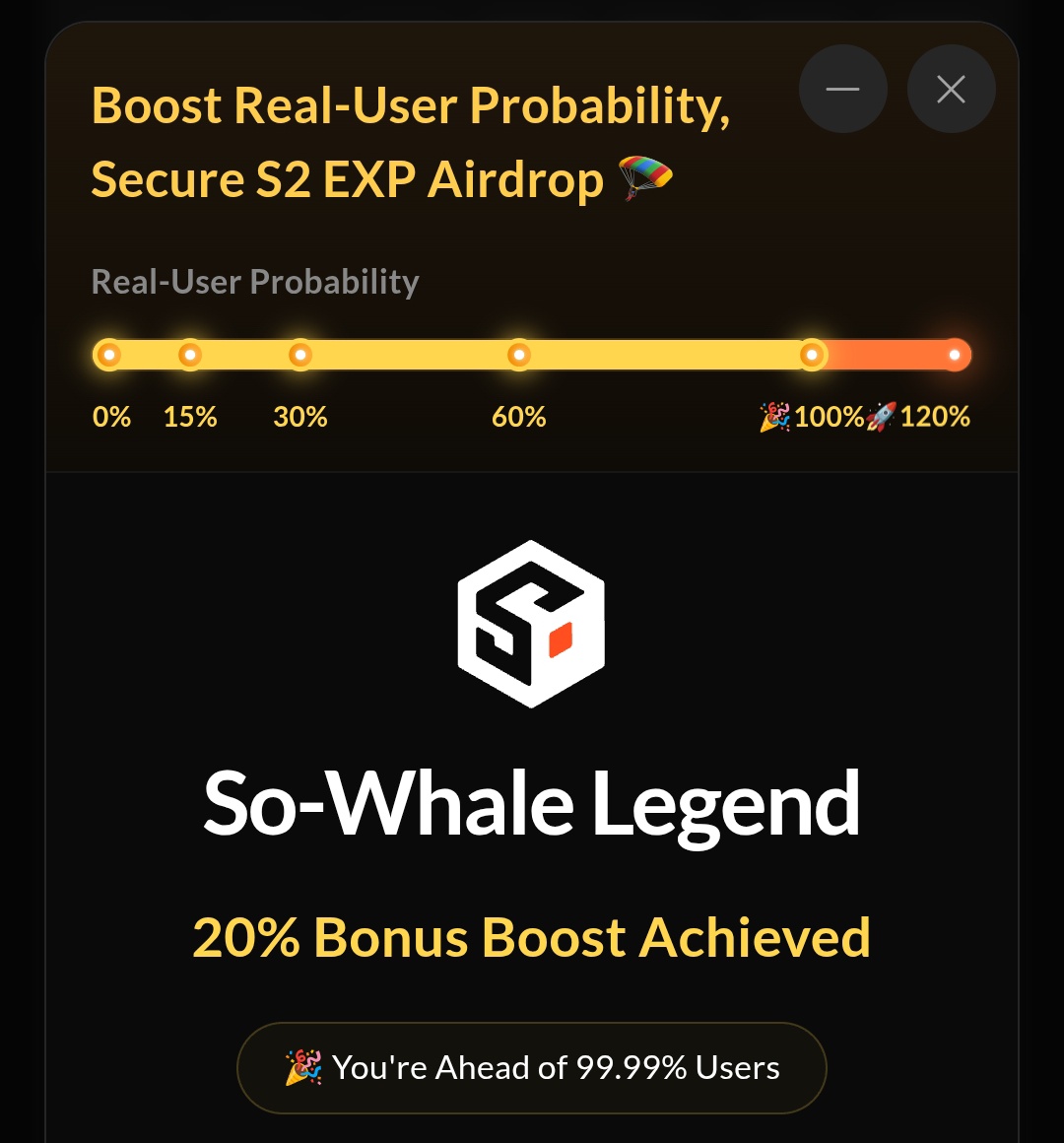 Old wallet with ETH history? There's a solid airdrop boost just waiting for you.

💰 $SOSO rewards are now live! 💰

season2-sodex.com/claim/

SoSoValue is giving back to genuine supporters.

Eligible:
→ SoSoValue user  
→ Phase 1 wrapped up  
→ Wallet age + ETH transactions =