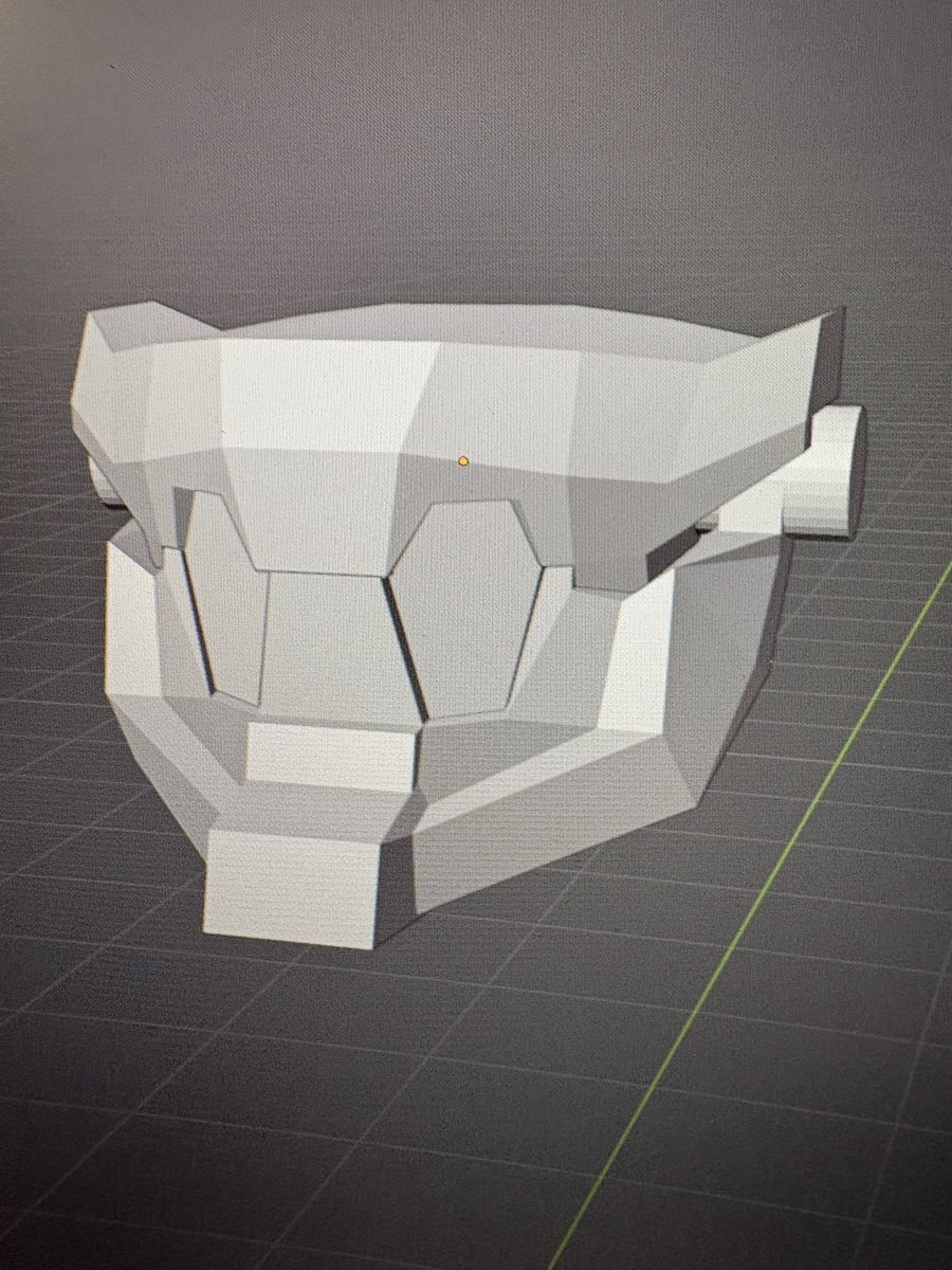 Puon_Shion's tweet image. #ジェイダー
#3Dモデリング
どうにかキングジェイダーの口が形になったおん。

作り始めたときは、どうやって上顎と下顎を噛み合せるのか悩んだけど、ブロックを変形させたりくっ付けたりして、奇跡的にそれっぽくなったおん。
ε-(´∀｀;)

ただ、出力した物がうまく噛み合うかは定かではないおん……