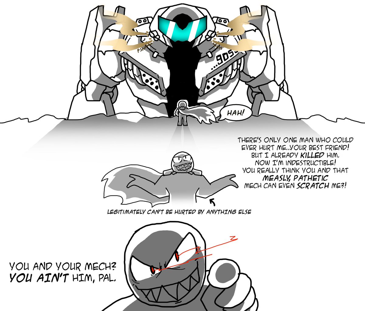 gossboi's tweet photo. when the villain can only be hurt by one man 3/5
#comics https://t.co/qCd4jZK2xW