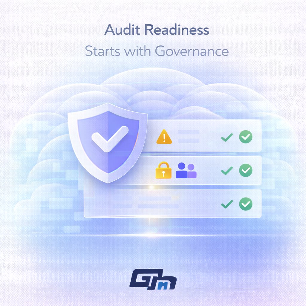 Audits don’t create Microsoft 365 risks.

They surface governance gaps that already exist.

Govern early.
Respond faster.
#Microsoft365 #ITAudit #Governance #GTHCloud365

👉 CTA: Governance drives audit readiness.