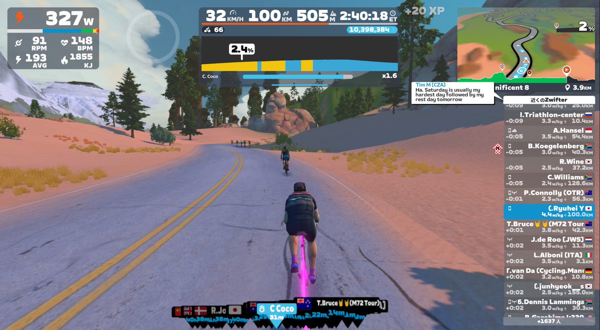 Genuine_S's tweet image. 雪降ってるので、室内で効率よく負荷をかけておいた。飯がうまい。#zwift