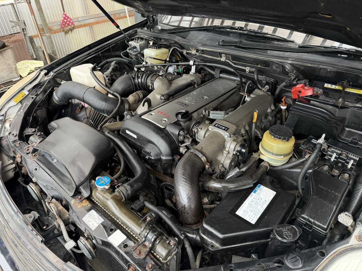MkWORKS350's tweet photo. 街乗り用1JZ買った、サンルーフ付き
エンジン7万キロ台で時代錯誤 https://t.co/84ZoC823Xq