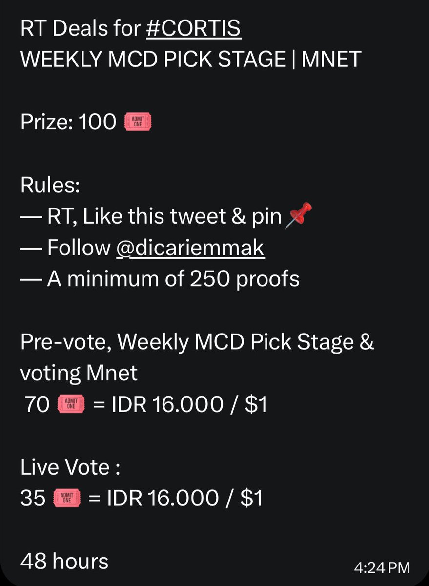 CORTIS VOTING UNITE tweet media