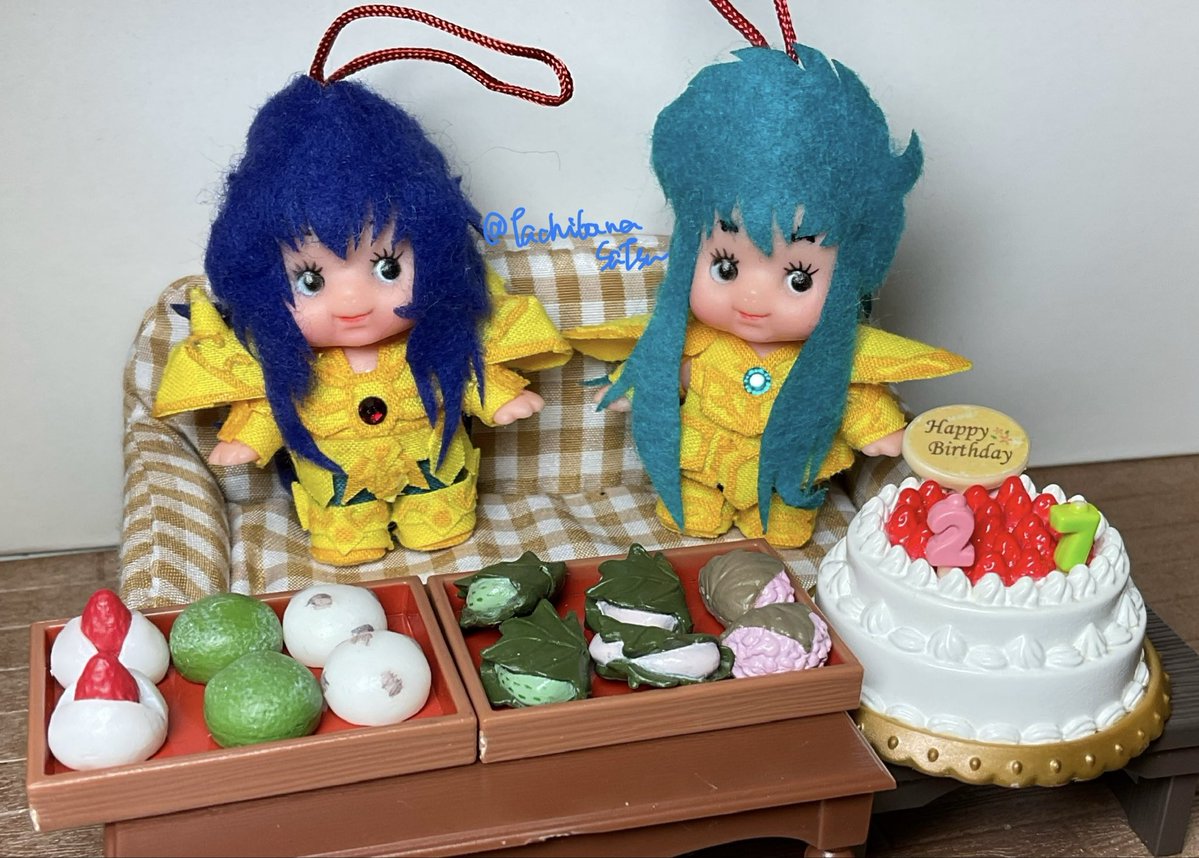 #水瓶座のカミュ生誕祭2026
我が師カミュお誕生日おめでとうございます！
和菓子でお祝いしますね。