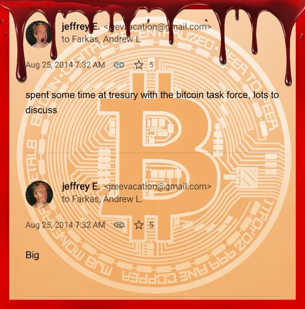MinusWells's tweet image. 🚨 THERE’S NO DENYING 🚨

BITCOINS ORIGIN STORY IS SEX TRAFFICKING WITH JEFFREY EPSTEIN 

I can’t hardly believe it #EpsteinFiles 

WTF 🤯 $BTC