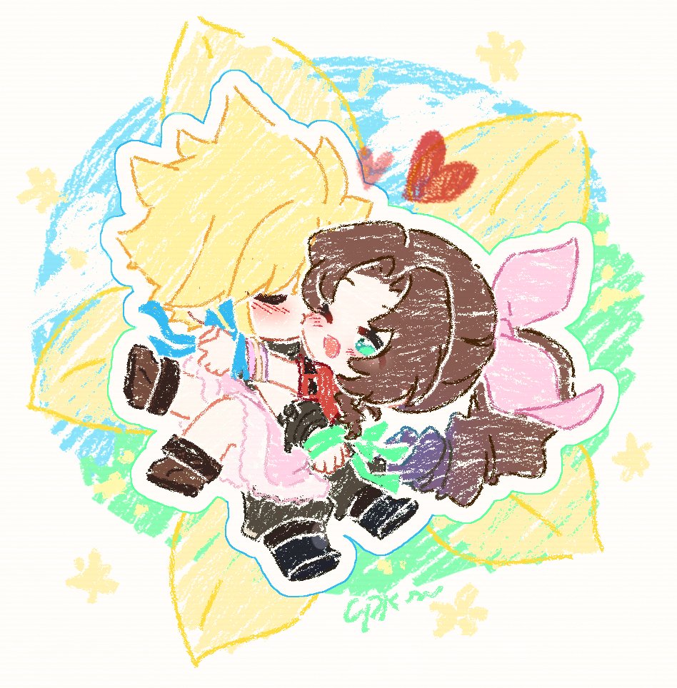 #エアリス誕生日おめでとう #クラエア #Clerith 
Aerith生日快乐！
一定会在约定之地重逢