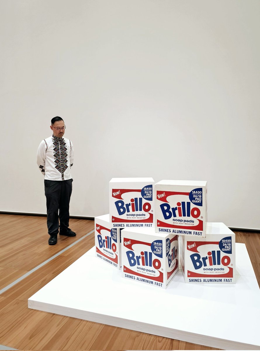 鳥取県立美術館にて。アンディ・ウォーホル《ブリロ・ボックス》1968年