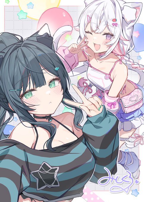 明日(2月13日)からPOPUPショップ&amp;音声作品発売🙌
アニメイト池袋本店に遊びにきてねー!🎀
https://t.co/61Tq4vTc5q 