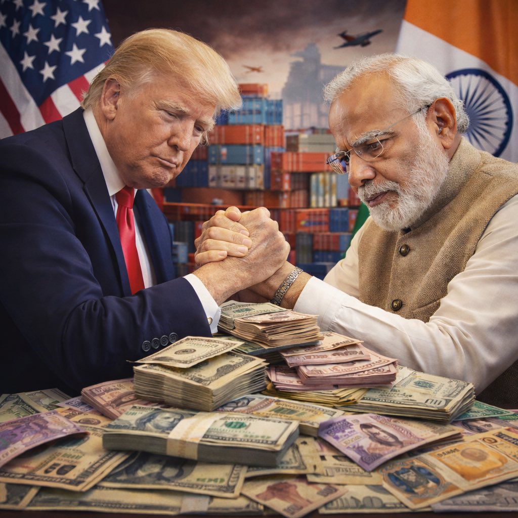भारत-अमेरिका अंतरिम ट्रेड फ्रेमवर्क: देश के लिए खतरे की घंटी 🚨

पिछले 3 वर्षों में भारत का अमेरिका से सालाना आयात लगभग $40–42 अरब रहा है।
अब सरकार ने इसे सिर्फ 5 वर्षों में $500 अरब तक बढ़ाने की प्रतिबद्धता जता दी है — यानी 11 गुना बढ़ोतरी।

सोचिए👇
▪️ भारत का कुल वार्षिक आयात