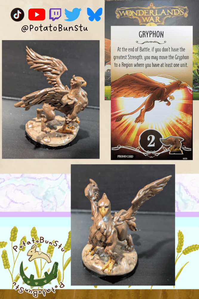 It's time to fly away. This is the last showcase of wonderland wars. Thanks for leting me show you my work.
#BoardGameArt #Miniatures #HobbyPainting #wonderlandwars