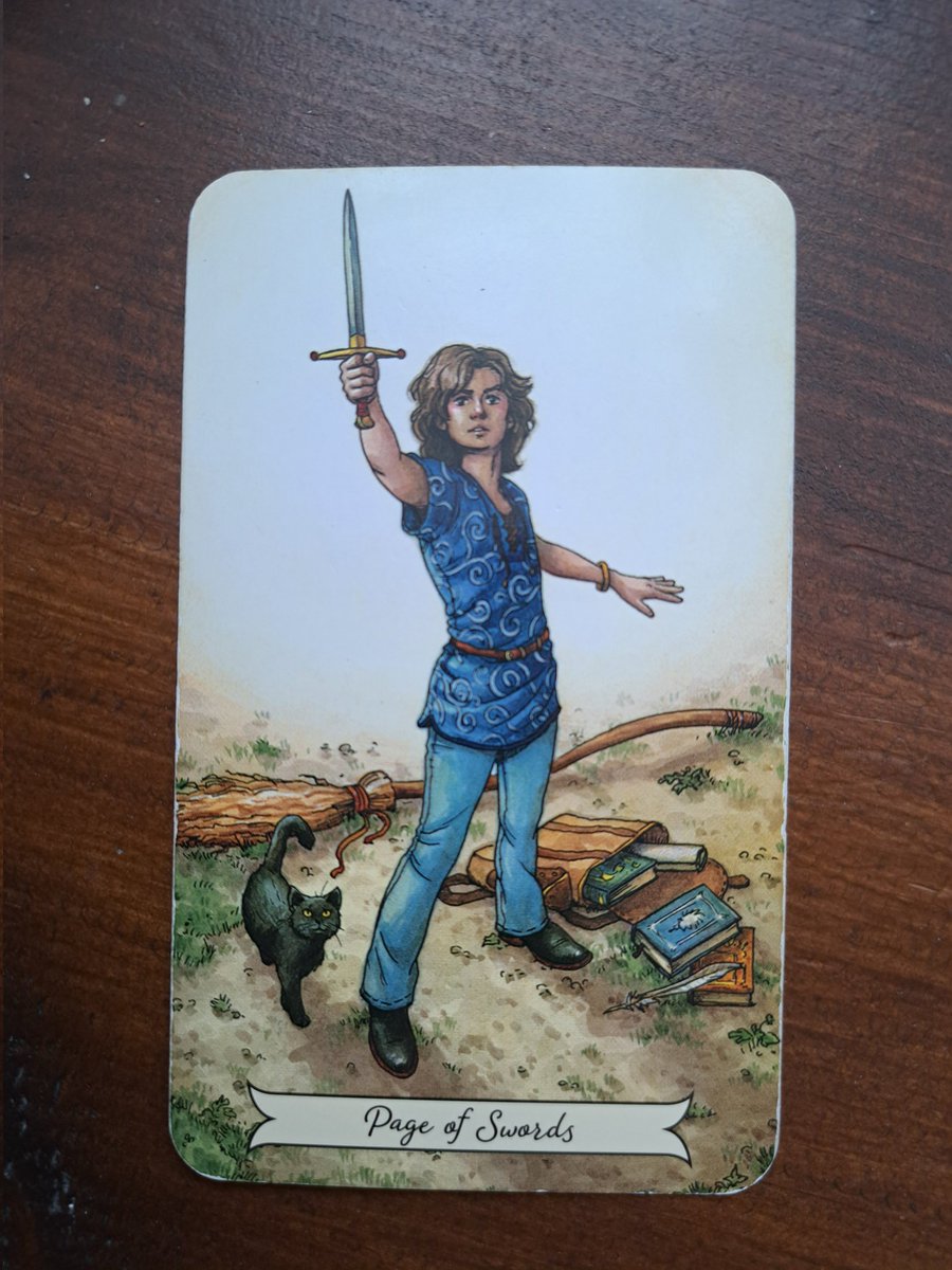 Laurajk32's tweet image. Today's card is Page of Swords 

Curiosity leads us to new information. However we might not always like what we find out.

#curiosity #information 

#tarot #tarotmessage #LauraJK32