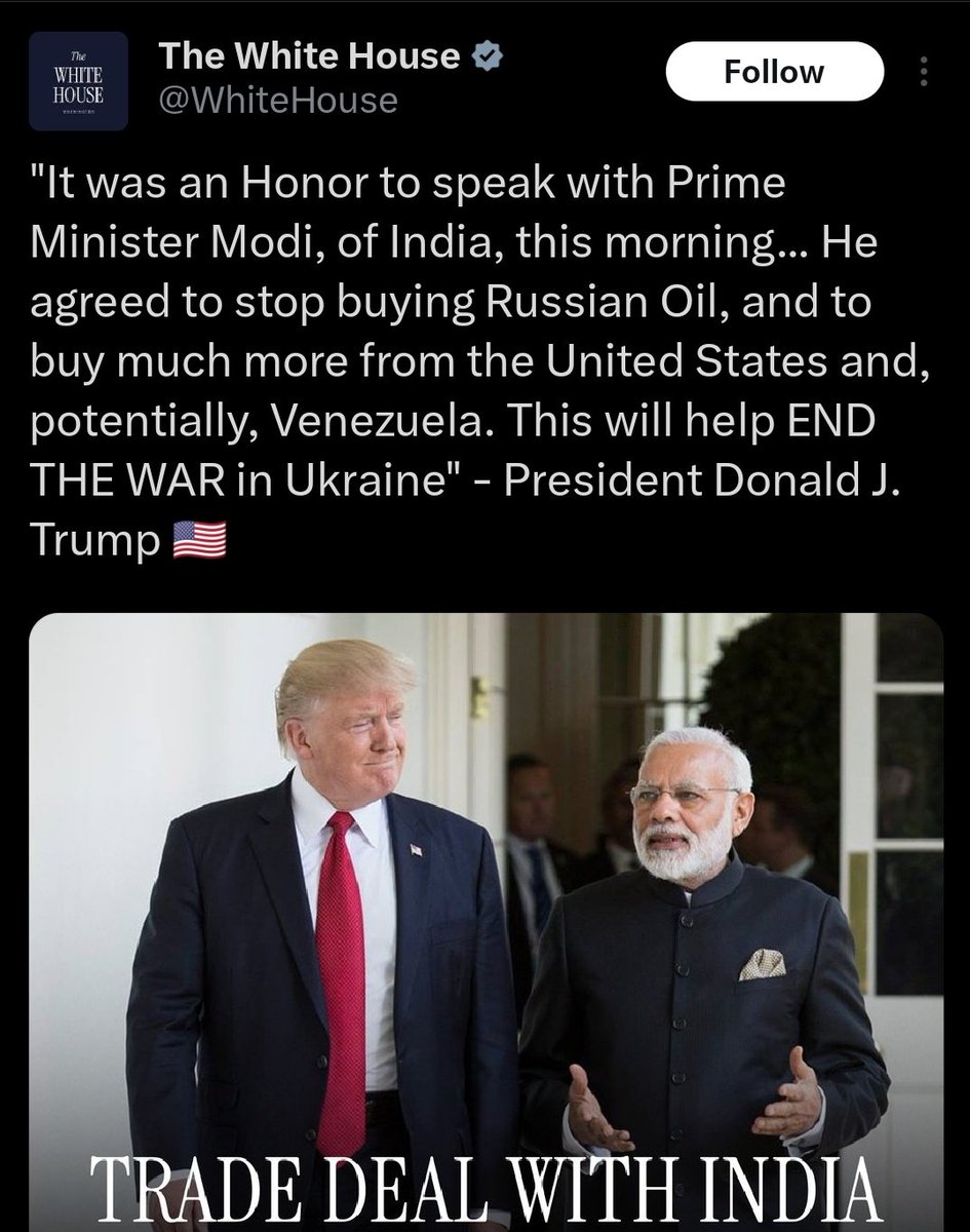 MMinistor's tweet photo. @Mrsinha He agreed to stop buying Russian oil 

Viswa Darpok https://t.co/J77KOyDJhQ