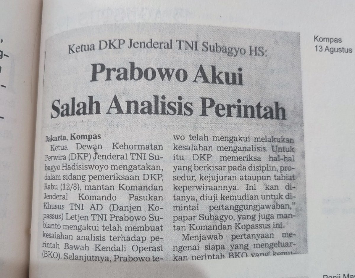 bukunya <a href="/muhidin_dahlan/">Muhidin M Dahlan</a> sangat bermanfaat, terutama untuk sejarah orde baru kelas XII. 

✅ banyak potongan gambar koran
✅ enak dibaca

Buku ini saya tinggal di kelas agar para siswa membacanya bergiliran. Tadi banyak yang tanya soal halaman ini. Saya jawab: 

"ya salah analisis