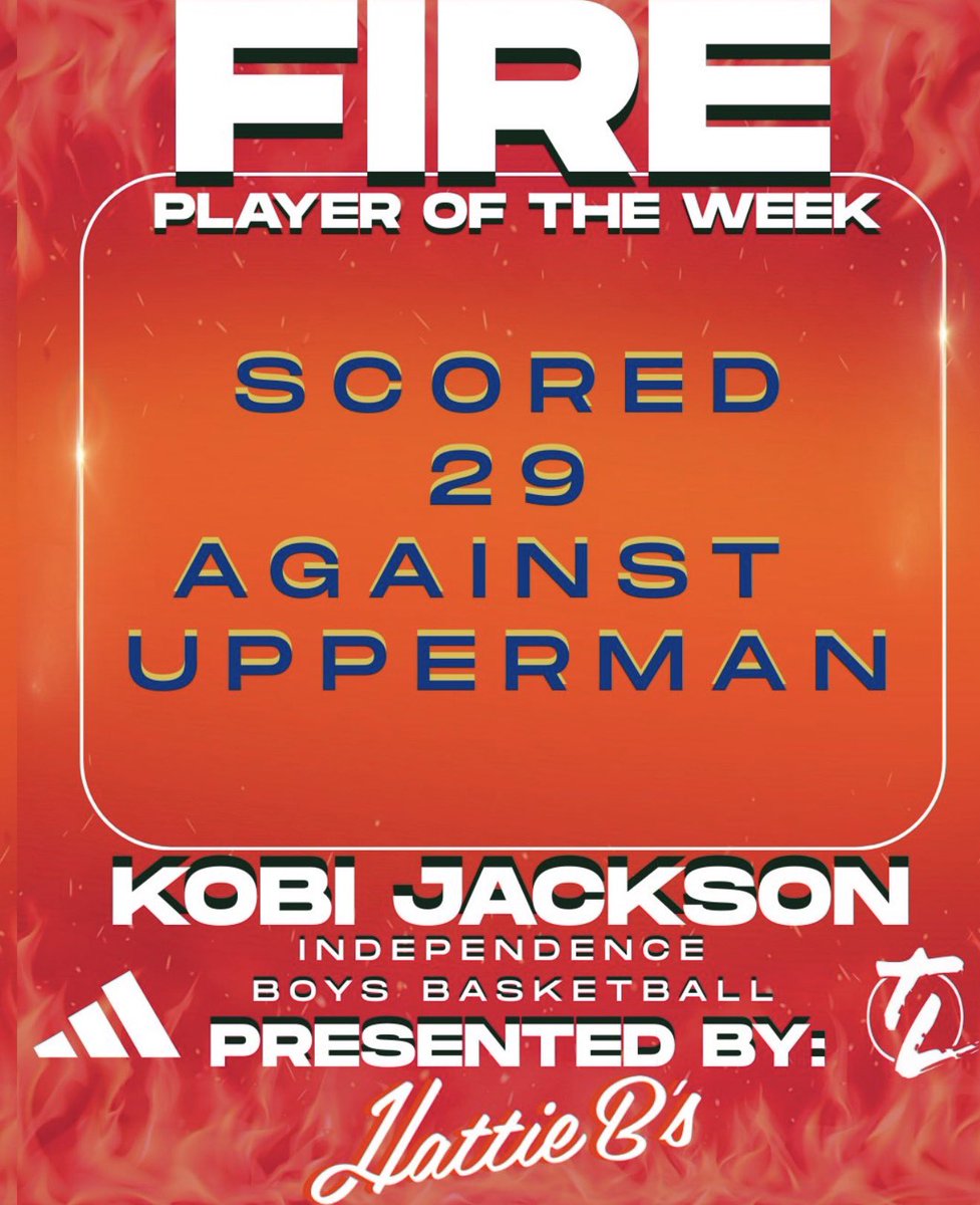 Kobijackson2027's tweet image. Thank you @HattieBs for the player of the week award! #indymade