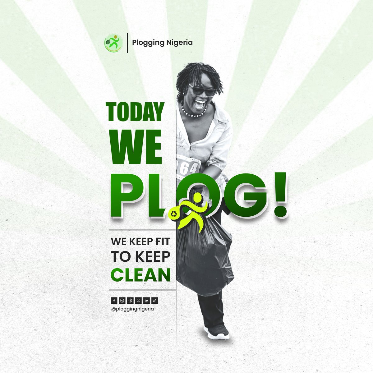ploggingnigeria's tweet photo. It's Saturday, the Plogging day!
Let's get them wastes!!
#PloggingNigeria
#WeKeepFitToKeepClean
#FitPeopleInCleanCommunities https://t.co/lTCq0o46Ye