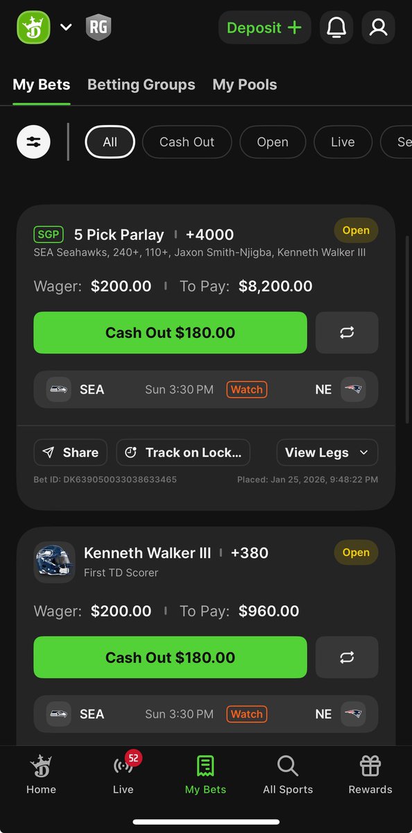 Giving away $500! 5 lucky people will have a chance to win $100 if our bet hits! 

What you have to do to win? Simple! 

Follow me 
Comment your btc, cashapp, Venmo, PayPal 
Like 
Retweet 

Good luck! If our payout hits winner will be picked Feb 8th