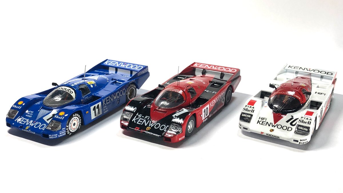 カッコいいハイアングルはろうぜ エレール 1/43 ポルシェ962C